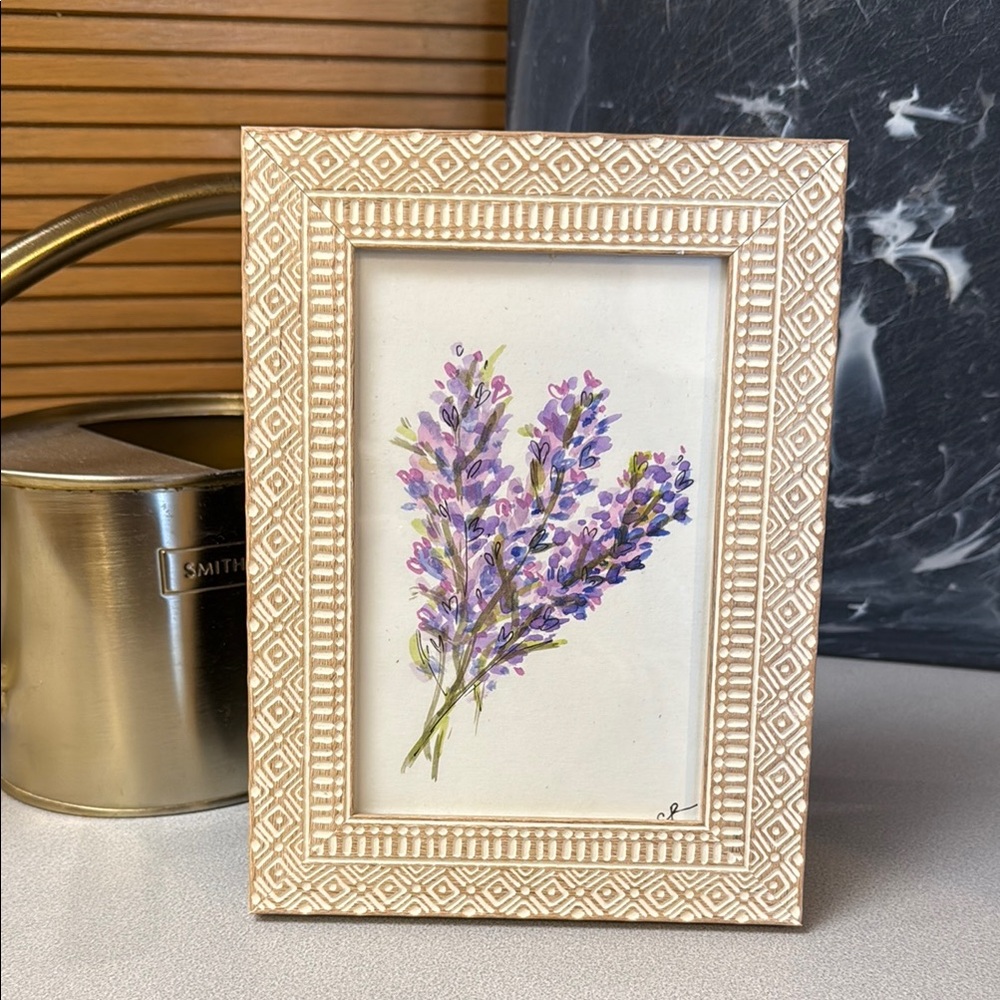 Original Art - Mixed Media - Washington Lavender Floral Study - Daily “Sketch”